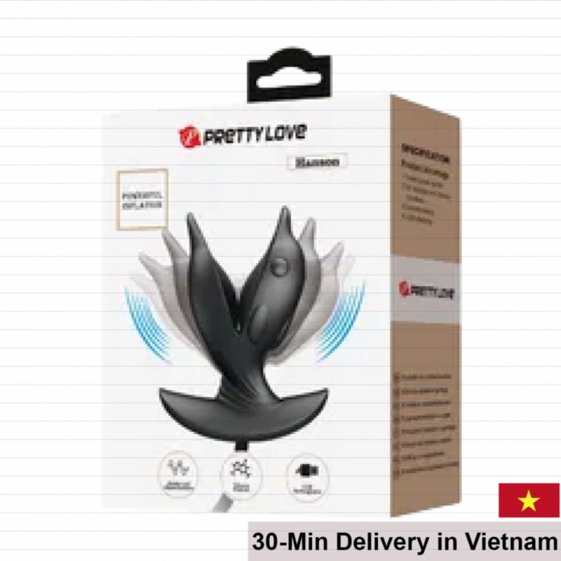Prettylove Soft Flexible Anal Expander with Vibration 
