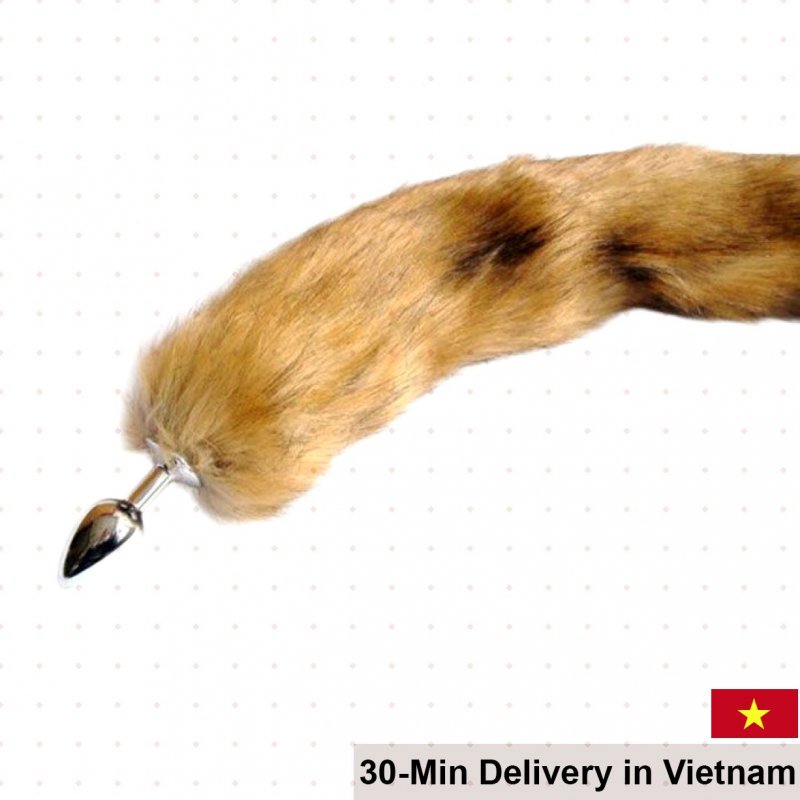 Stainless Steel Fox Tail Anal Stimulator Soft Exciting 
