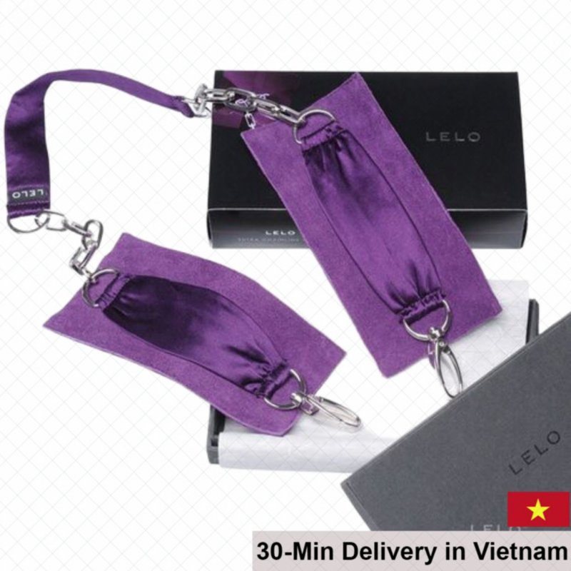Lelo Sutra Premium Silk Leather BDSM Wrist and Ankle Cuffs 