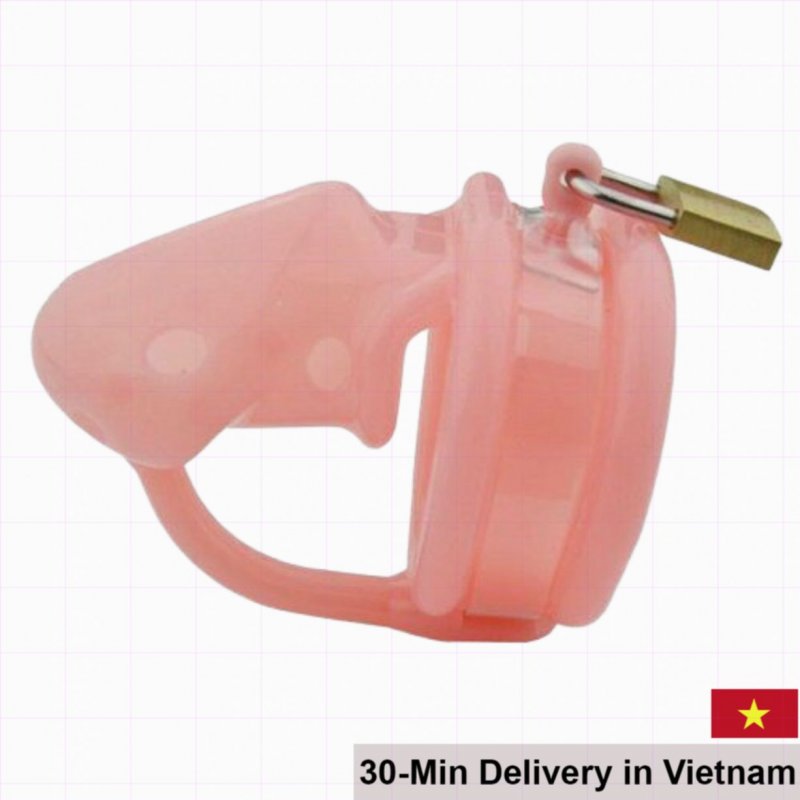 Soft Silicone Male Chastity Lock Ring Delay Ejaculation Toy 