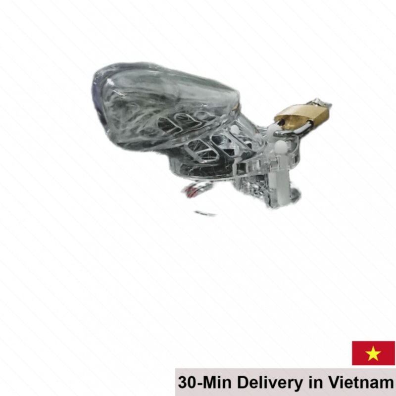 Transparent Medical-Grade Male Chastity Cage Stop Early 