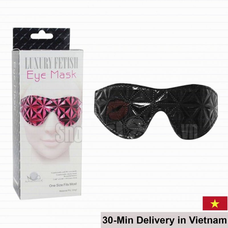 Luxury Fetish Premium Leather BDSM Blindfold Sensory Play 