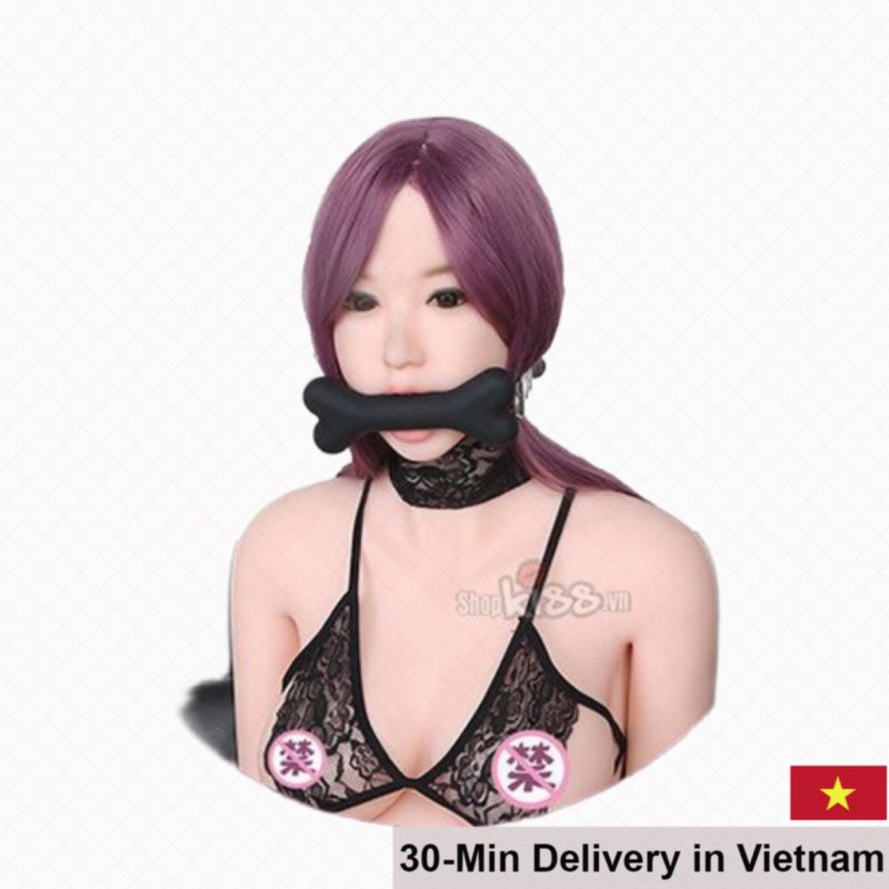 Bone Shape BDSM Gag Restraint Cute Leather Strap 