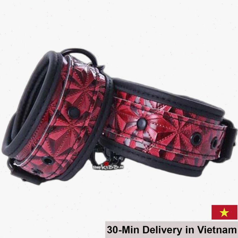 Premium BDSM PU Leather Handcuffs for Couples Role Play 