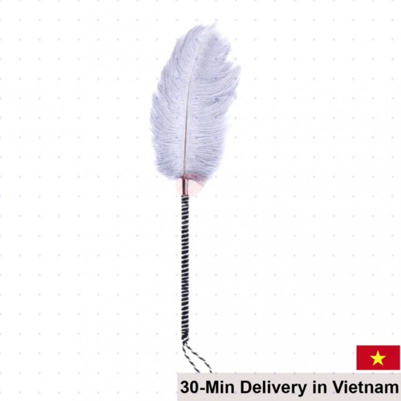 Ostrich Feather Sensual Pleasure Tickler Couples Pain Play 