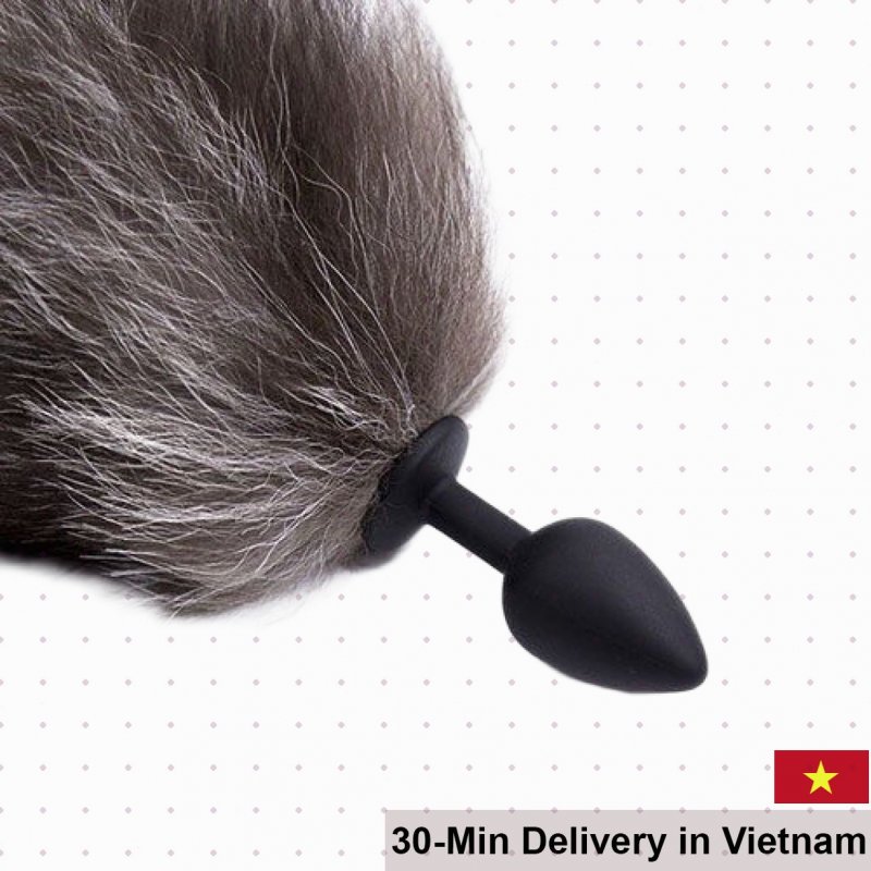 Sexy Ferret Tail Silicone Anal Stimulator - Unisex Pleasure 