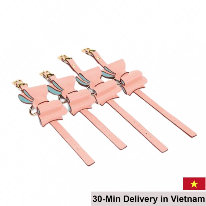 Cute Pink PU Leather BDSM Toy Set for Exciting Couples Play 