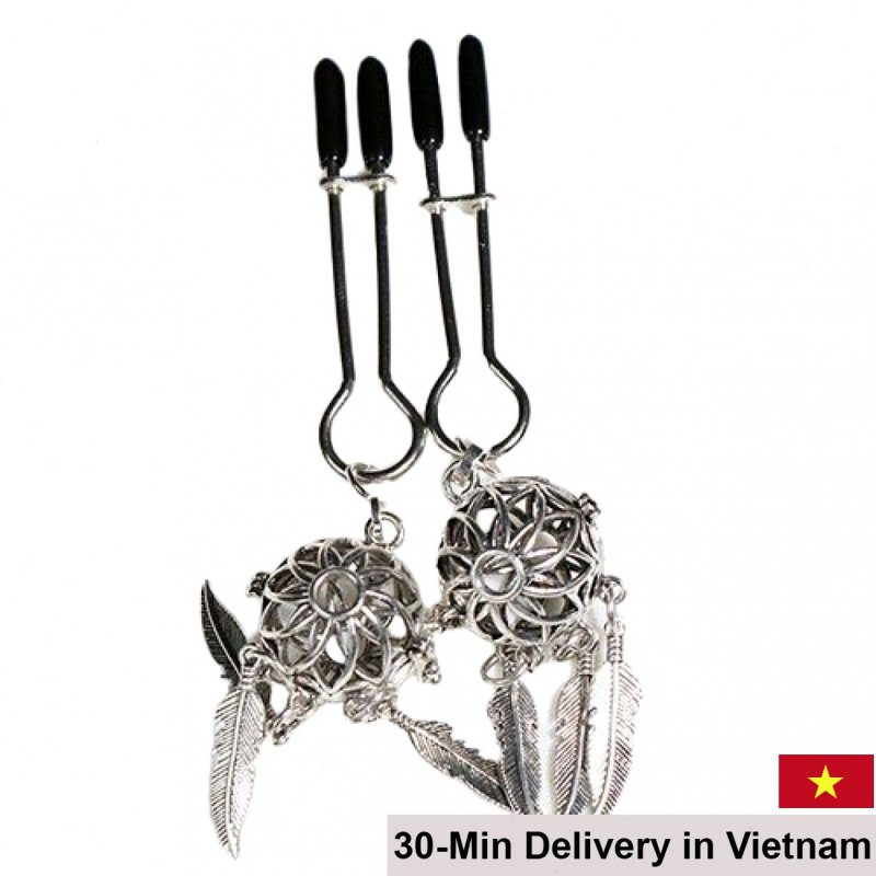 Glow Bell Nipple Clamps Sensual BDSM Accessory Lighting 