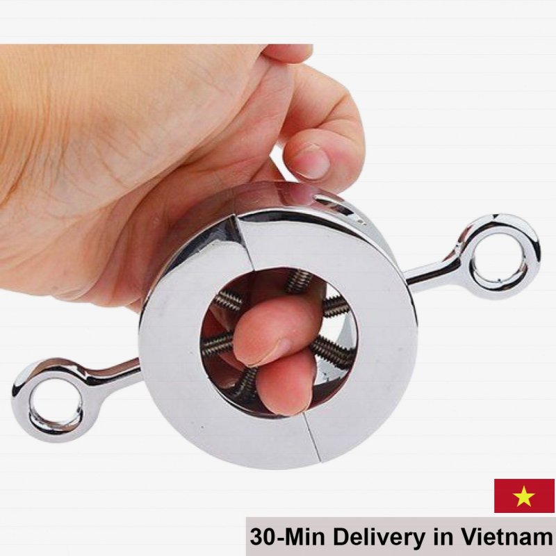 Unique BDSM Testicle Ring with Weighted Spikes 
