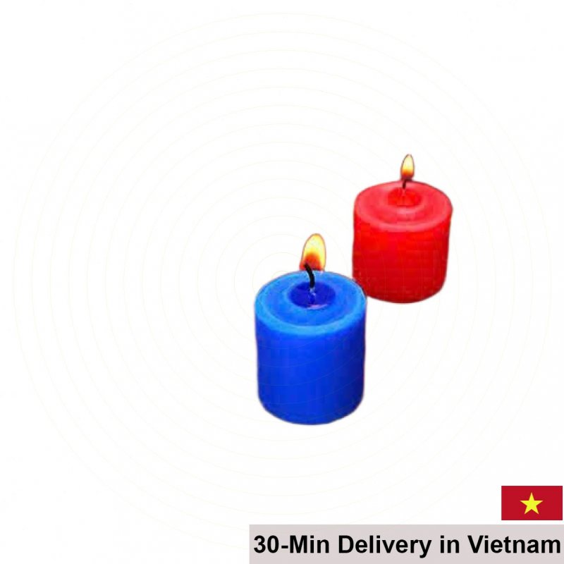 Low Temperature BDSM Sensual Candles Set 2 Blue Red for Couples 