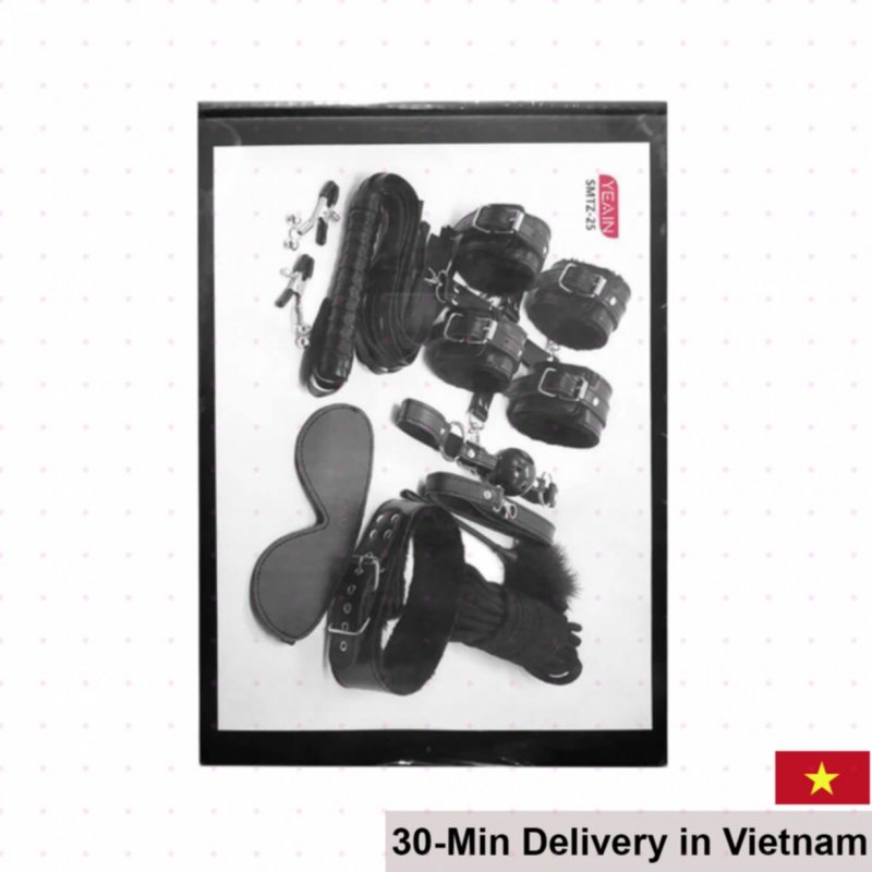 Yeain BDSM Leather Whip Kit Sensual Adult Bondage Equipment 