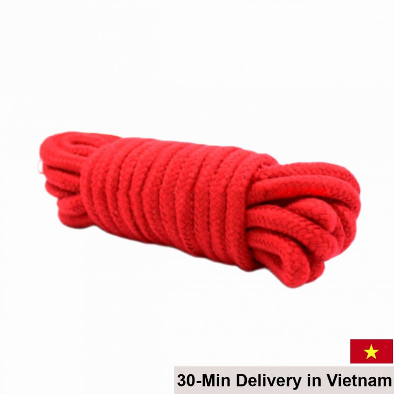 Jiuai Red BDSM Bondage Rope for Erotic Play 