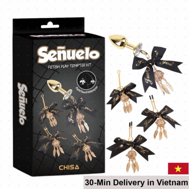 Chisa Senuelo BDSM Fetish Kit for Nipples & Anal Stimulation 