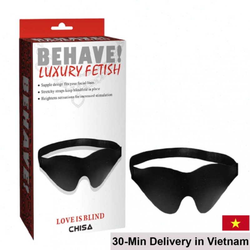 Luxury PU BDSM Blindfold Adjustable Strap Sensual 