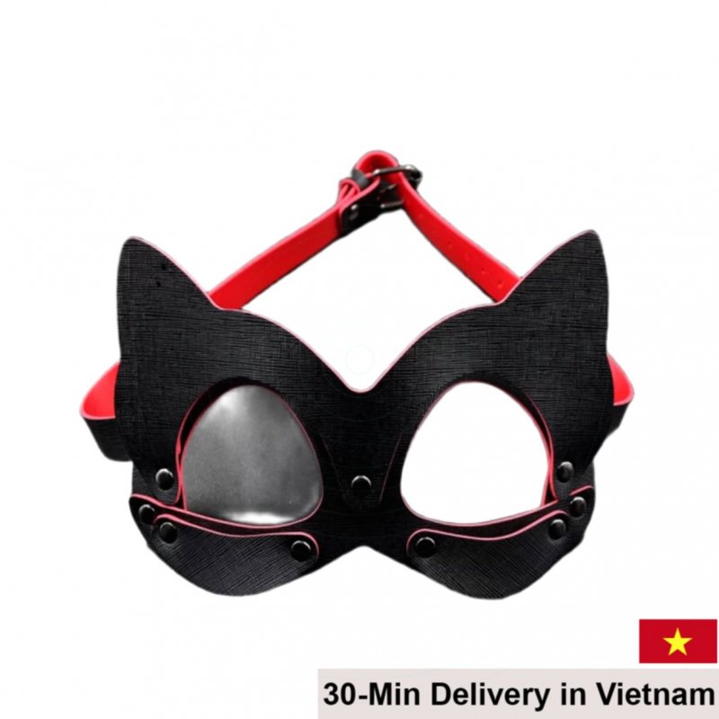 Soft Leather Fox Mask Sexy Erotic BDSM Mystery Play 