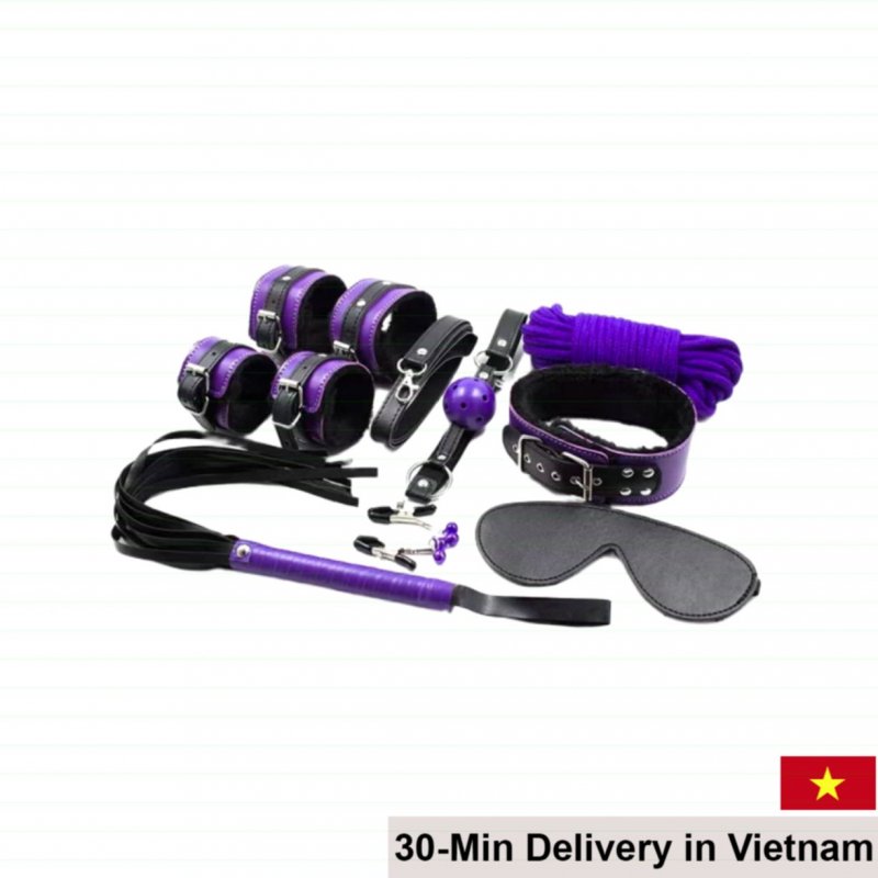 Yeain TZ-36 BDSM 8 Piece Bondage Set Erotic Restraint Kit 