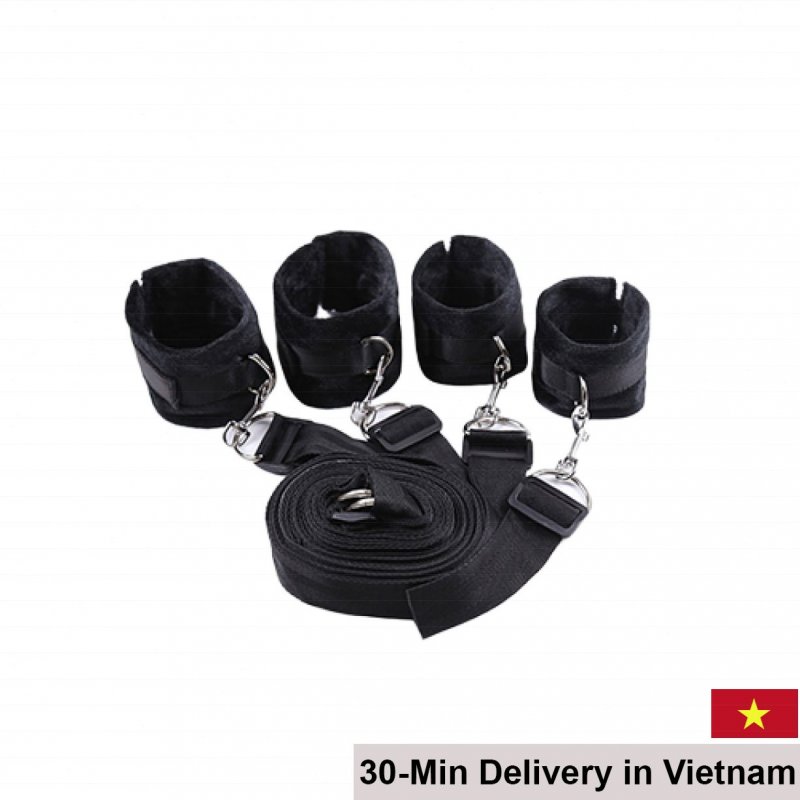 Soft Stretchy Bondage Restraint Handcuffs Set 